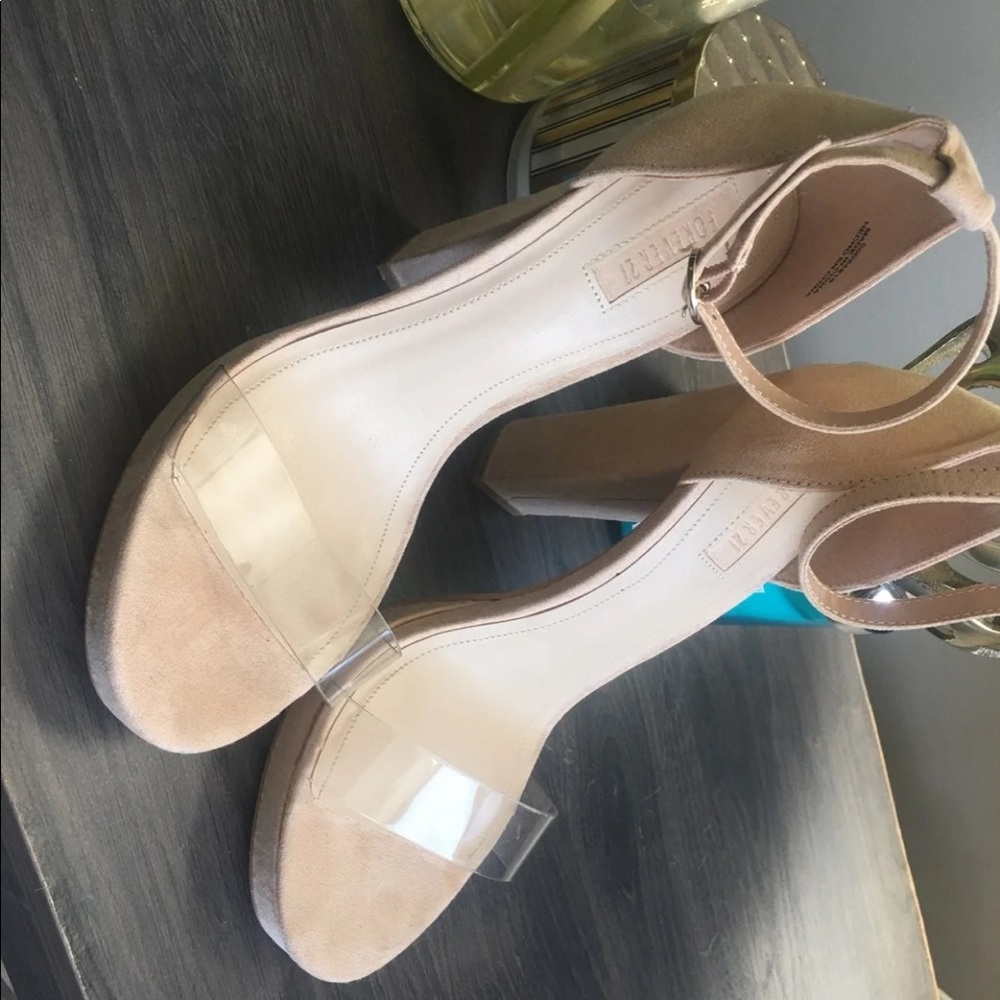 Clear & Nude Sandals